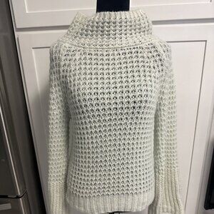 Maeve Loose Knit Women's Sweater Size XS Mock Neck Collar Bell Sleeves